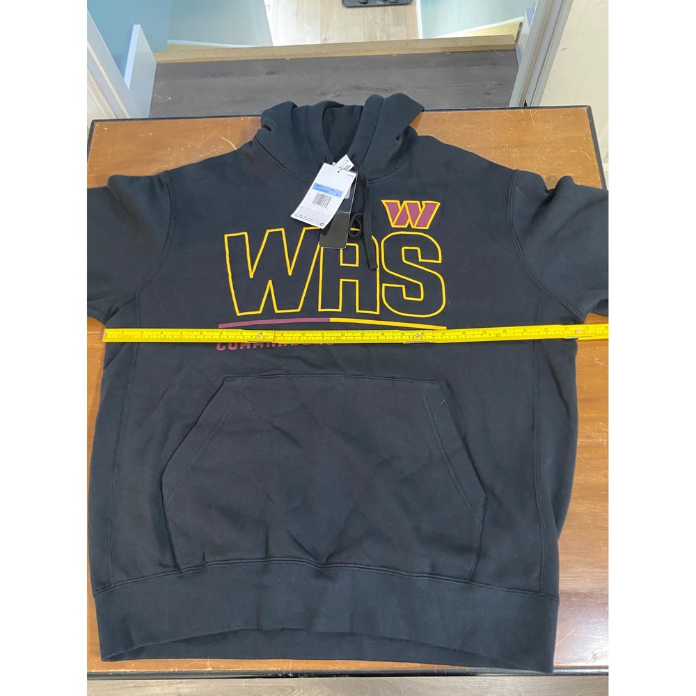 NWT Nike Washington Commanders Hoodie Mens Medium Black NFL Team Apparel Graphic - Picture 9 of 12